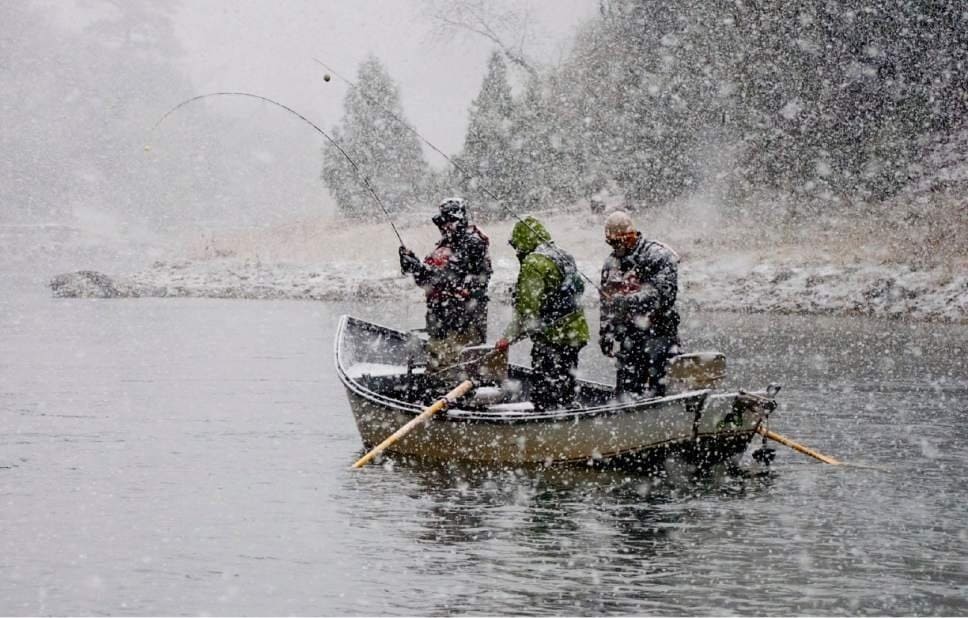 Самая неблагоприятная погода для рыбалки.
